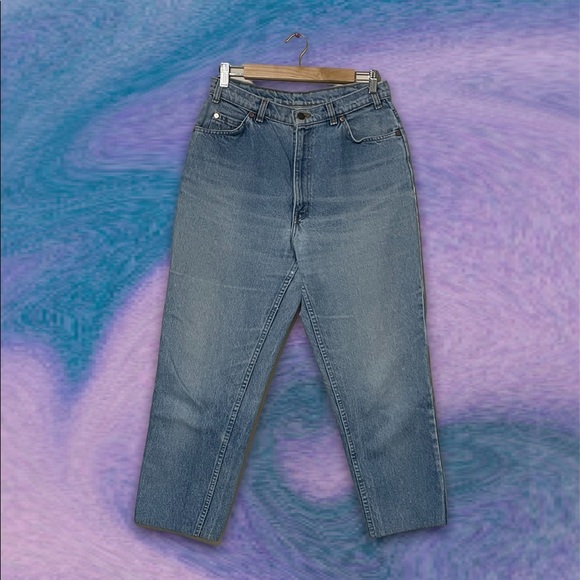 ♥︎ Levi’s RARE 631 Vintage Orange/White Tab Jeans ♥︎ - Picture 1 of 5